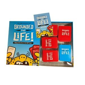 Grounded for Life Party Game Red Blue Cards Family Fun Ages 8 Comedy What Meme